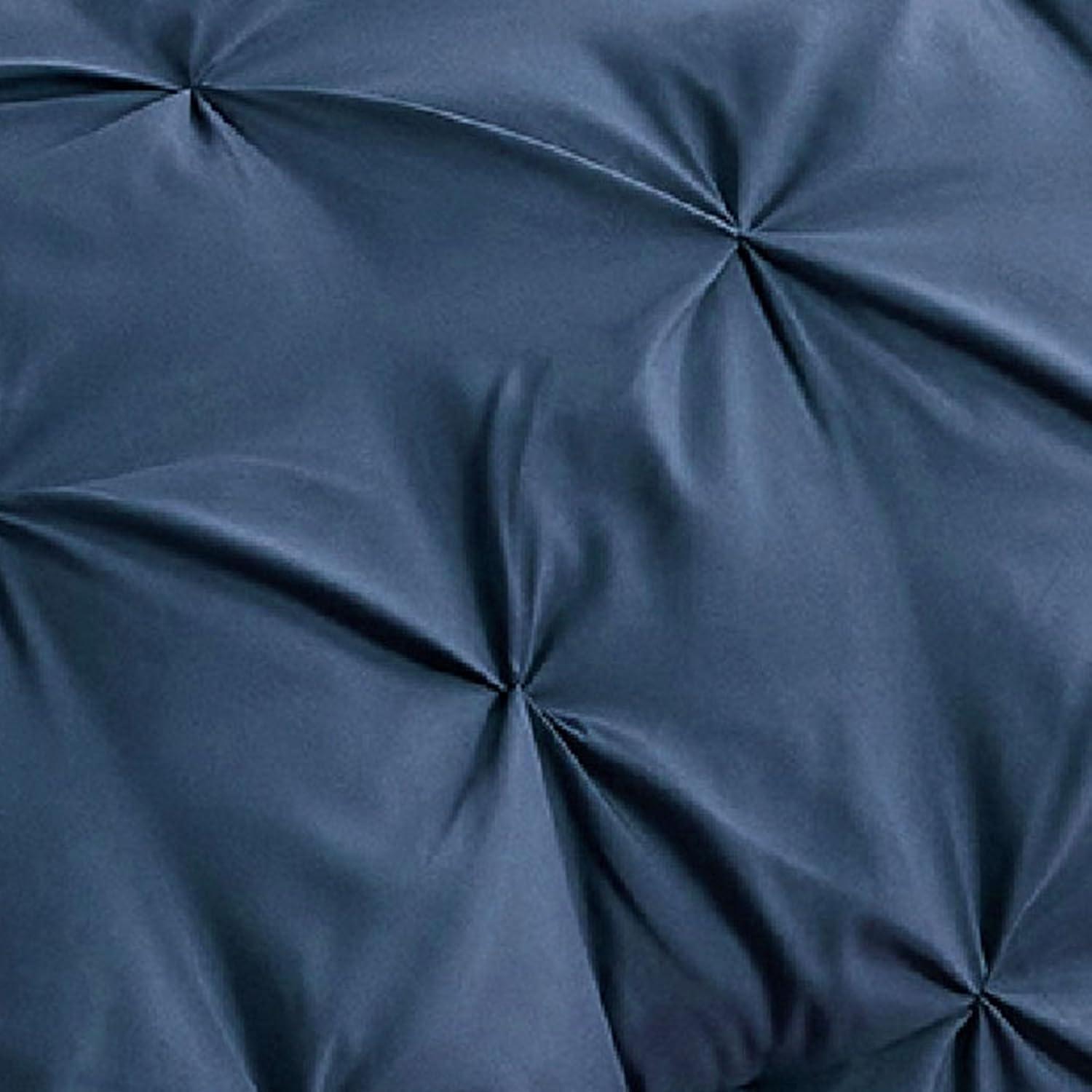 imageBedsure Twin XL Comforter Set Extra Long 5 Pieces Dorm Bedding Sets Pinch Pleat Pink Bed in a Bag with Comforter Sheets Pillowcase ampamp Sham09 Navy