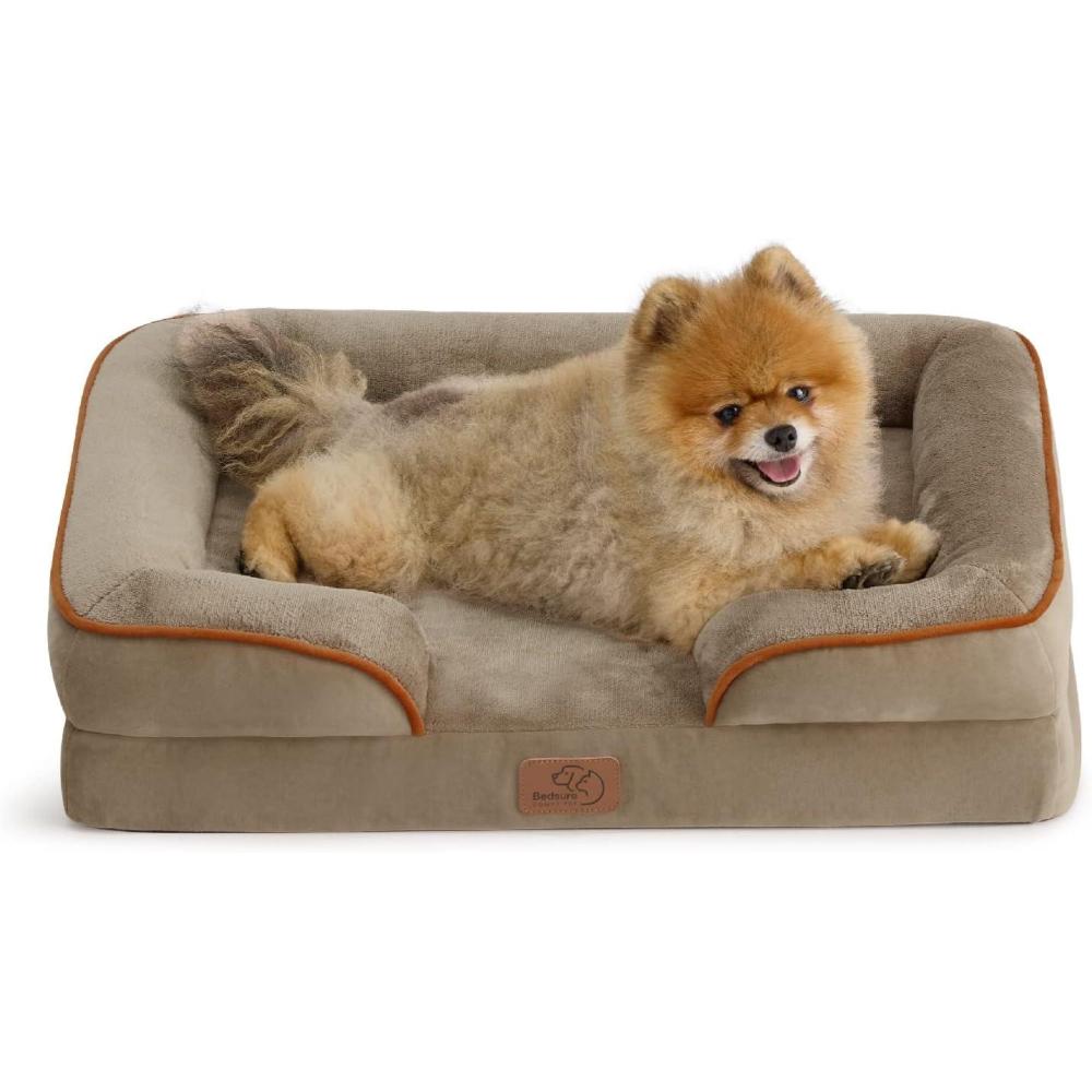 imageBedsure XL Orthopedic Dog Bed for Extra Large Dogs  Washable XLarge Dog Cat Bed Waterproof Comfort Dogs Couch Sofa with Washable Removable Cover Pet Bed with Nonskid Bottom Red 42quotHazel