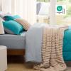Bedsure Queen Comforter Set – 7 Pieces Reversible Beige Bedding, Queen Size Bed Set for All Seasons, Bed in a Bag with Down Alternative Comforter, Sheets, Pillowcases & Shams(19 – Teal)