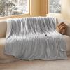 Bedsure Fluffy Bubble Faux Fur Heated Blanket Throw – Super Soft Electric Blanket, Heating with 6 Heating Levels, 4 Time Settings, 3-Hour Auto-Off, Decor Gifts for Home, White, 50×60 inches(02 – Harbor Mist)