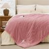 Bedsure Fluffy Bubble Faux Fur Heated Blanket Throw – Super Soft Electric Blanket, Heating with 6 Heating Levels, 4 Time Settings, 3-Hour Auto-Off, Decor Gifts for Home, White, 50×60 inches(07 – Pink)