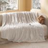Bedsure Fluffy Bubble Faux Fur Heated Blanket Throw – Super Soft Electric Blanket, Heating with 6 Heating Levels, 4 Time Settings, 3-Hour Auto-Off, Decor Gifts for Home, White, 50×60 inches(03 – Cream)