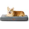 Bedsure Washable Dog Beds Large Sized Dog – 3 Inch Thicken Up to 80lbs Pet Mat Pillows with Removable Washable Cover, Grey(Grey)