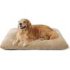 Bedsure Washable Dog Crate Bed Large Sized Dog, Comfort Fluffy Plush Pet Pillow Bed Kennel Pad with Non-Slip Bottom, Machine Washable Pet Sleeping Mat, 35″x23″, Gray(Brown)