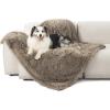 Bedsure Waterproof Dog Blankets for Medium Dogs – Calming Cat Blanket for Couch Protector Washable, Long Faux Fur Pet Throw Blanket for Puppy, Reversible Furniture Protection, 30″x40″, Cream(Light Brown)