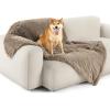 Bedsure Waterproof Dog Blankets for Medium Dogs – Calming Cat Blanket for Couch Protector Washable, Long Faux Fur Pet Throw Blanket for Puppy, Reversible Furniture Protection, 30″x40″, Cream(Light Brown)