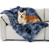 Bedsure Waterproof Dog Blankets for Medium Dogs – Calming Cat Blanket for Couch Protector Washable, Long Faux Fur Pet Throw Blanket for Puppy, Reversible Furniture Protection, 30″x40″, Cream(Tie-dye Navy)