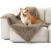 Bedsure Waterproof Dog Blankets for Medium Dogs – Calming Cat Blanket for Couch Protector Washable, Long Faux Fur Pet Throw Blanket for Puppy, Reversible Furniture Protection, 30″x40″, Cream(Light Brown)