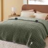 Bedsure Faux Fur Heated Blanket Throw Blanket, Fast Heating Fluffy Electric Blanket, Heated Throw with 4 Time Settings & 6 Heating Settings, Cozy Gifts for Women Men(50×60 inches, Cream)(18 – Olive Green)