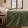 Bedsure Faux Fur Heated Blanket Throw Blanket, Fast Heating Fluffy Electric Blanket, Heated Throw with 4 Time Settings & 6 Heating Settings, Cozy Gifts for Women Men(50×60 inches, Cream)(22 – Olive Green)