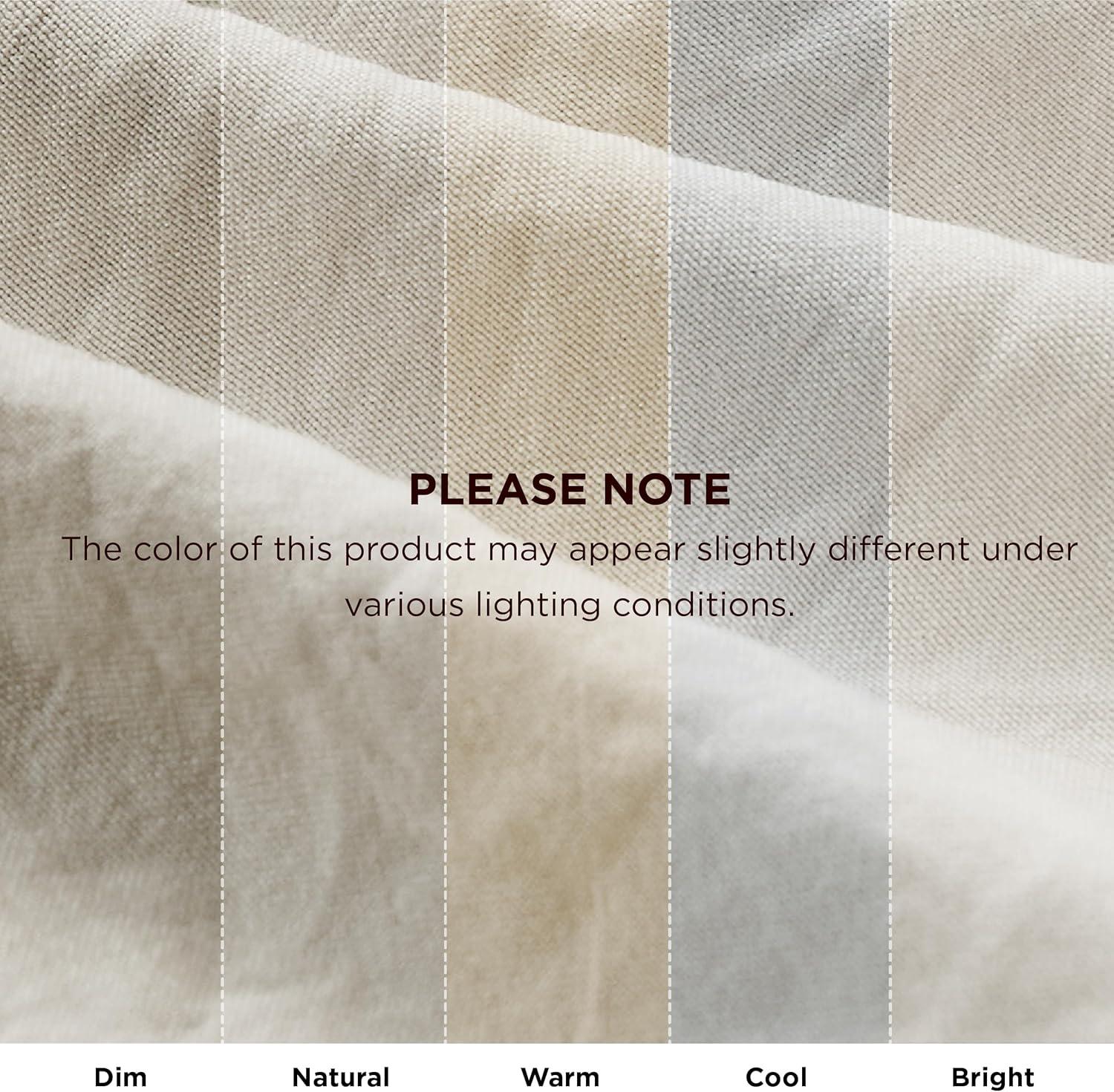 imageBedsure King Comforter Set 5 Pieces Bed in a Bag with Checkered Throw Blanket and Decorative Pillow Lightweight Bedding Comforter Sets All Season Boho Bedding Linen Beige