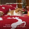 Bedsure Fluffy Christmas Comforter Set Queen Pink Christmas Blanket