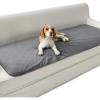 Bedsure Waterproof Couch Cover for Dogs Washable – Waterproof Blanket for Couch Sofa Cozy, Lightweight Furniture Protector for Pet Cat Quick Drying Puppy, Ash Grey, 30x70IN(Ash Grey)