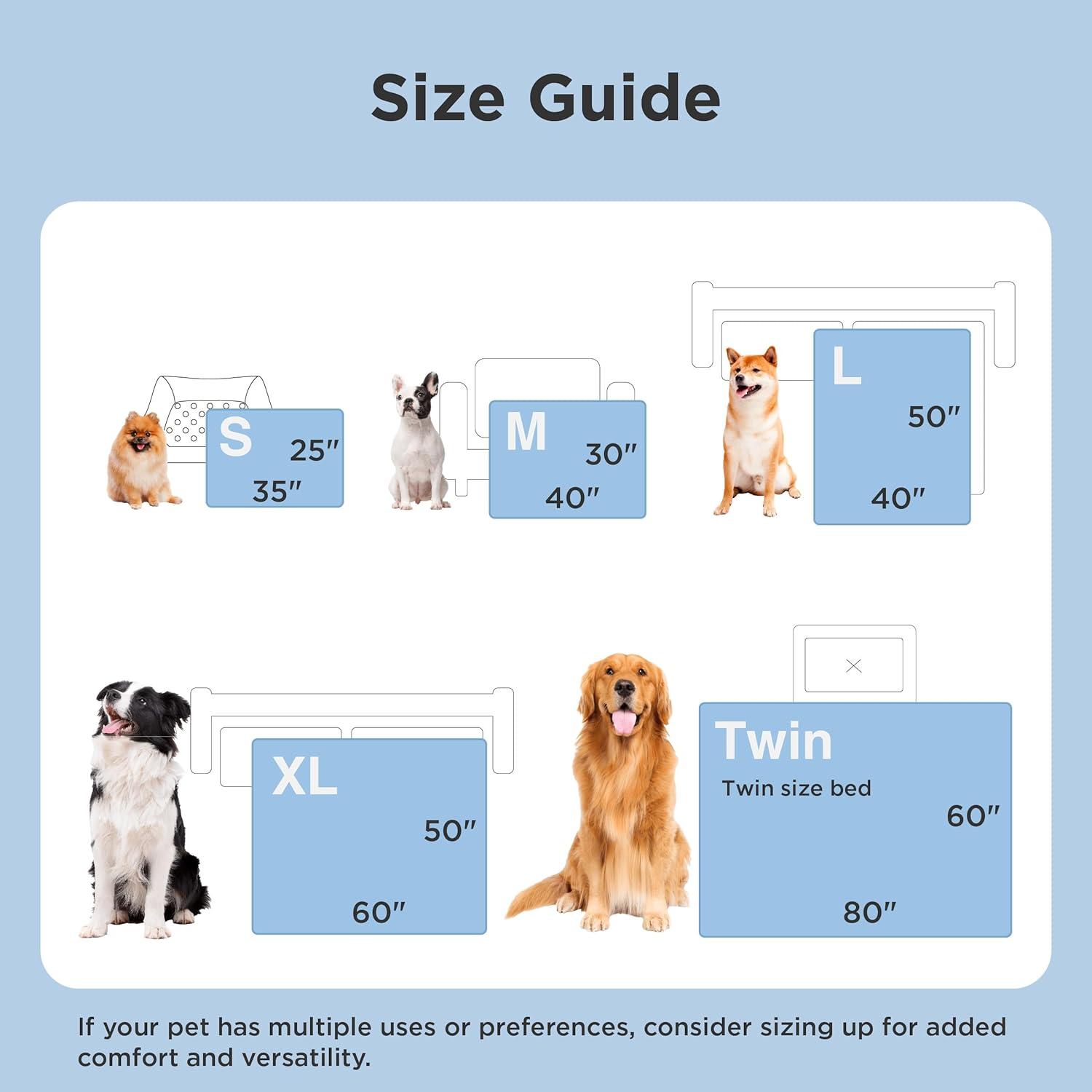 imageBedsure Cooling Blanket for Small Dogs with Breathable AirCore Fill QMAXgt04 Dog Cooling Mat Soft Lightweight Pet Cat Throw Cold Blanket Washable for Summer Arctic Blue 25x35Pale Jade