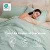 Bedsure Twin XL Comforter Set – Extra Long 5 Pieces Black Twin XL Bedding Set for All Seasons, Boho Contrasting Design Bed in a Bag with Comforter, Sheets, Pillowcase & Sham(01 – Sage Green/Beige)