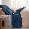 Bedsure Navy Quilts Queen Size – Queen Quilt Bedding Set Bedspread Coverlet, Lightweight Neutral Striped Bedding, 3-Piece Set with 90″x96″ Coverlet & 2 Pillow Shams, All-Season Soft Microfiber(08 – Navy (Contrast Border))