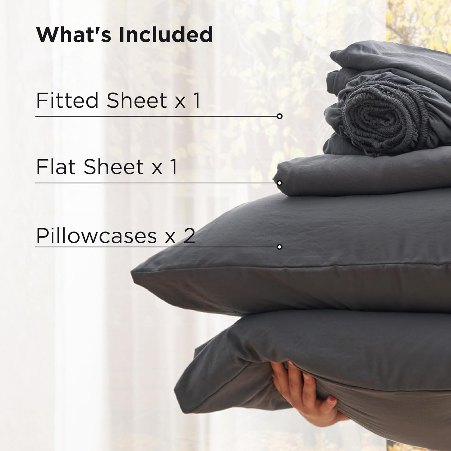image:imageBedsure Deep Pocket Twin Sheets 4 Piece Prewashed UltraSoft Twin Sheets Set Fits Mattresses Up to 18 Inches Thick Breathable amp Secure Fit Hotel Luxury Bedding Olive GreenGrey