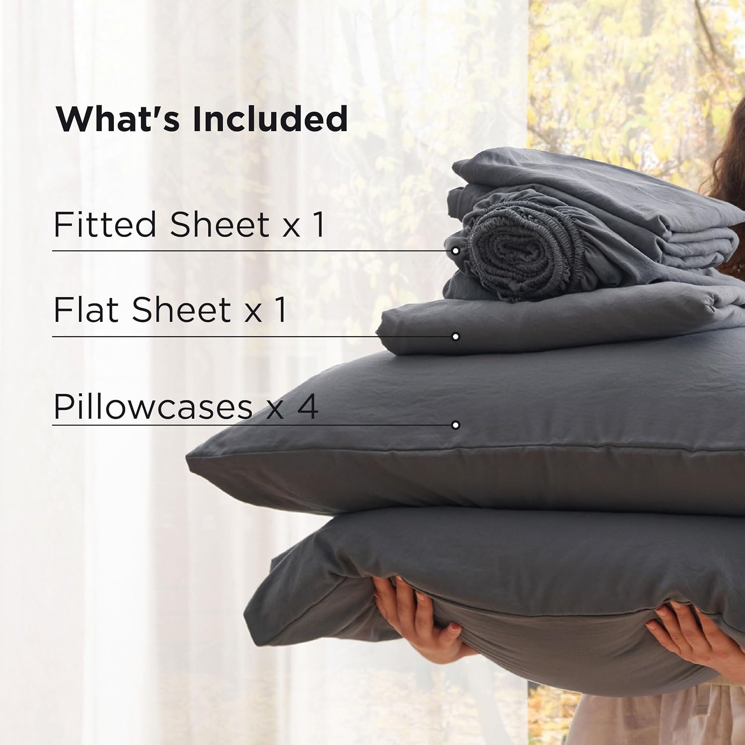 image:imageBedsure Deep Pocket Twin Sheets 4 Piece Prewashed UltraSoft Twin Sheets Set Fits Mattresses Up to 18 Inches Thick Breathable amp Secure Fit Hotel Luxury Bedding Olive GreenGrey