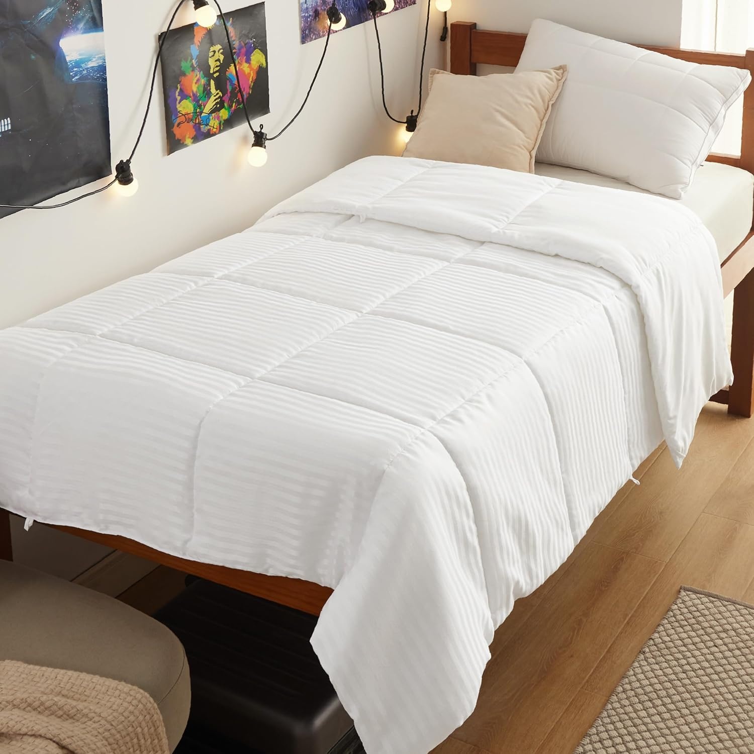 image:imageon Twin XL Mattress Pad Bundle Twin XL Comforter