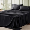 Bedsure King Size Mattress Pad Bundle King Size Sheets Black
