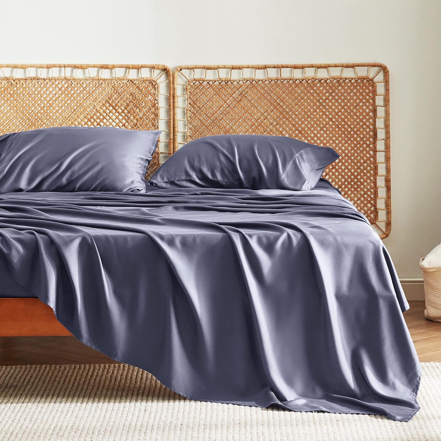 image:imageBedsure Cooling Queen Sheets Set Bundle Linen Cotton Duvet Cover