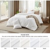 Bedsure PureWoven Cotton Comforter Set Prewashed, Queen, Light Pink(06 – White)