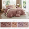 Bedsure PureWoven Cotton Comforter Set Prewashed, Queen, Light Pink(10 – Pink Clay)