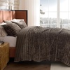 Bedsure Velvet Comforter King, Brown Velvet Quilt, Luxury Fall Bedding Set(01 – Brown)