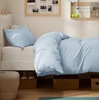 Bedsure Duvet Cover King Size, 3Pcs Double Brushed Bedding Set, Light Beige(06 – Light Blue)