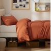 Bedsure Duvet Cover King Size, 3Pcs Double Brushed Bedding Set, Light Beige(09 – Terracotta)