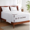 Bedsure Waterproof King Mattress Protector + Deep Pocket King Sheets Set (White + White)